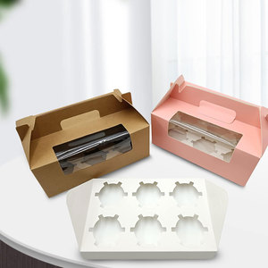 Custom Rigid Food <b>Cookies</b> Takeaway <b>Gift</b> Packaging <b>Box</b> with Transparent Window Durable Kraft Paper <b>Box</b> Bakery Snacks Desserts - Product Image 5