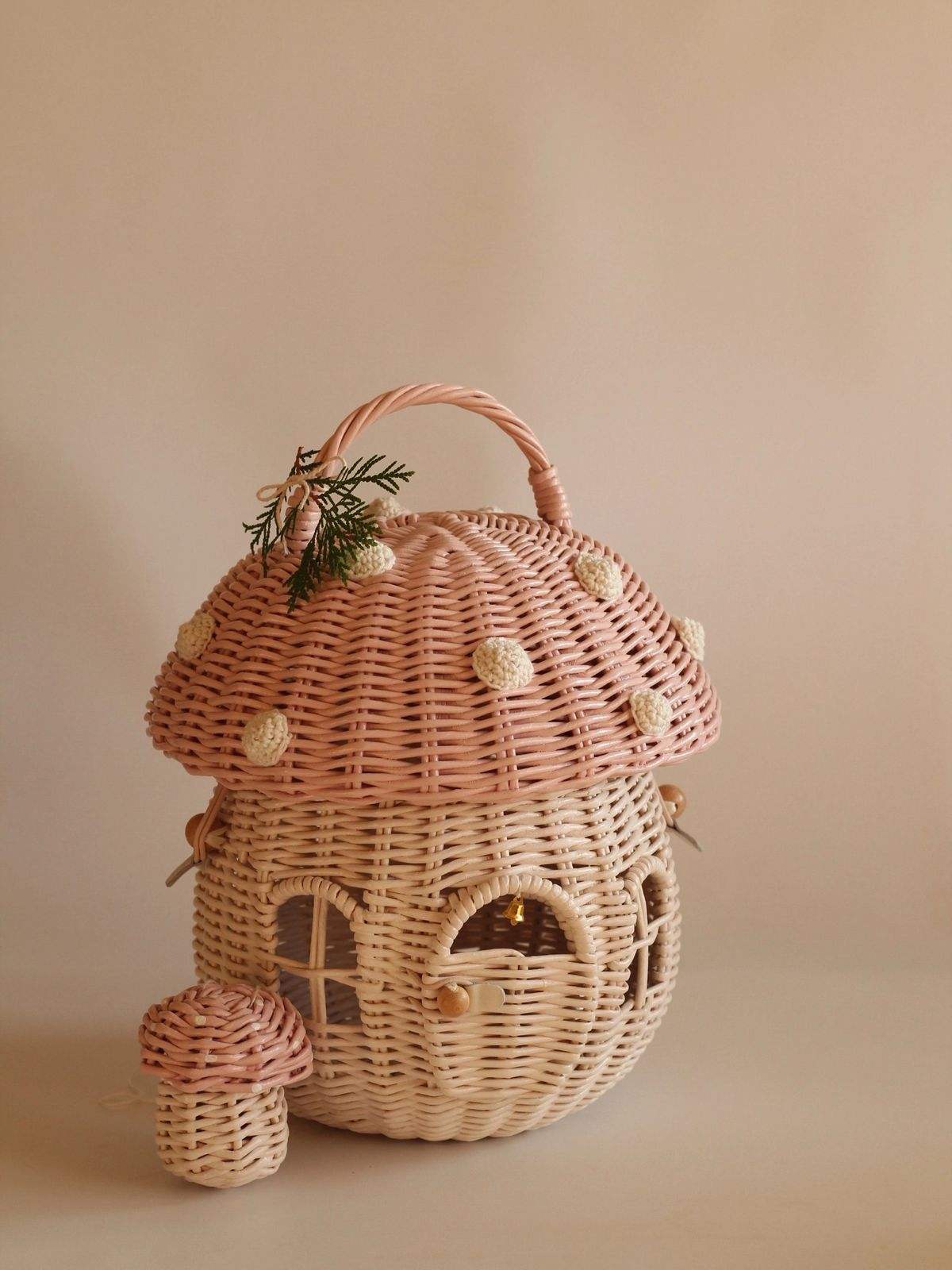 Natural with Pink Top