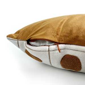 Fluffery Cozy Moon Phase Decorative Pillow <b>Yellow</b> in 18 X 18 / 45 X 45 cm Sizes - Product Image 2