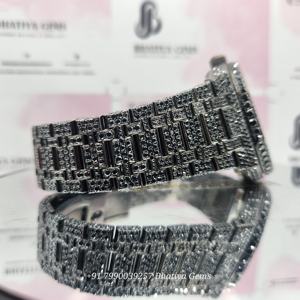 Marca Iced Out Moissanite Watch Hip Hop Iced Out Watch para hombres Reloj de acero inoxidable a precio de venta al por mayor - Product Image 3