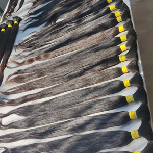 Extensiones de cabello humano Natural, virgen, liso, a granel - Product Image 4