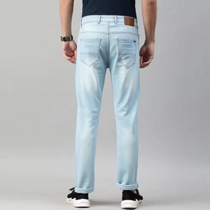 <b>Men</b> <b>Jeans</b> Fashion Designer Denim Blue Pants <b>For</b> <b>Men's</b> Trousers Button Fly <b>Jeans</b> Blue <b>Jeans</b> <b>For</b> <b>Men</b> - Product Image 2