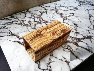 Porte-ustensiles multifonction moderne en bois massif naturel, résistant à la chaleur, conteneur de rangement pour outils de cuisine, fait à la main, respectueux de l'environnement - Product Image 4