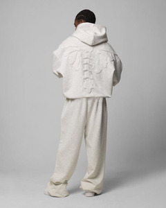 Unisex quá khổ-Bộ Xương Hoodies với <span class=keywords><strong>3d</strong></span>-xương thiết kế | cao cổ áo đô thị thời trang áo thun tùy chỉnh người đàn ông Hoodies OEM có sẵn - Product Image 3