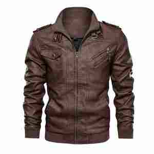 Veste en cuir pour hommes en cuir de luxe noir élégant de haute qualité veste en cuir véritable de moto - Product Image 6