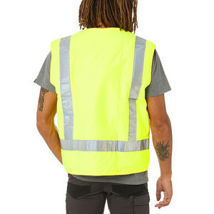 Nuevo Chaleco de trabajo de verano para hombres, lona duradera, logotipo personalizado, alta visibilidad, seguridad, función Reversible, ropa exterior - Product Image 4