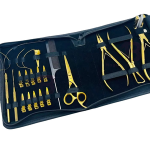 Kit d'outils de pose d'extensions capillaires de dernière génération avec accessoires personnalisés en couleur personnalisée et étiquetage avec logo personnalisé - Product Image 4
