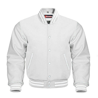Vestes de baseball d'hiver de bonne qualité Paragon de fabrication supérieure/veste universitaire à col en cuir véritable en laine noire chaude