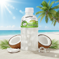 100% Kokoswater Sapdrank Nata De Coco Verpakte Fles Aangepaste Fruitsap Met Toegevoegde Suiker OEM ODM Vietnam Fabrikant 320ml
