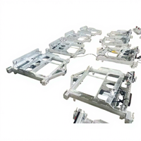 Fabrication sur mesure OEM de châssis de remorque en acier et aluminium, pour remorques de machines de jet d'eau, semi-remorques et châssis de maisons mobiles