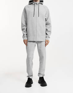 เสื้อฮู้ดผู้ชายผ้าฝ้ายสีพื้นมีฮู้ดดีไซน์ใหม่แบบผูกเชือกและมีฮู้ดดีไซน์ใหม่ - Product Image 1