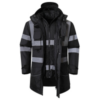 Chaleco Reflectante de Seguridad Vial con Diseño de Letras, Estilo Americano, para Invierno, para Correr, Tráfico, Construcción