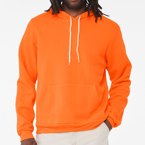 Sweat-shirt d'hiver pour homme, coupe classique, en polaire, avec poche, broderie personnalisée, devant uni, polyester/coton écologique - Product Image 5