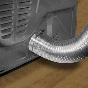 Tuyau d'aération de sèche-<span class=keywords><strong>linge</strong></span> en aluminium flexible semi-rigide de 4 pouces Pro-HVAC avec feuille résistante au feu pour la ventilation de la buanderie - Product Image 4