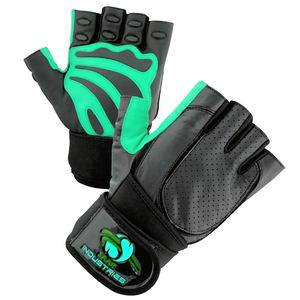 Guantes de Fitness de Cuero Genuino de Color Personalizado, Precio Económico de Fábrica, Protección para las Manos, Equipo de Ejercicio para Gimnasio, Guantes para Levantamiento de Pesas - Product Image 1