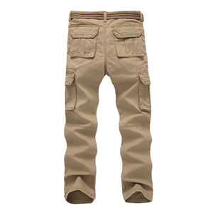 Otoño nueva moda superior OEM algodón Cargo pantalones de alta calidad ligero recto Casual pantalones Drop Shipping tamaño medio - Product Image 4