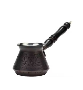 Cafetera turca de la mejor calidad, cafetera de té de Metal puro con mango de madera, tetera, superventas - Product Image 4