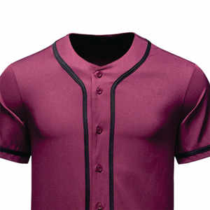 Customized Breathable Button down Baseball Jersey for <b>Men</b> Softball Printed Technique <b>Plus</b> <b>Size</b> Sportswear - Product Image 4