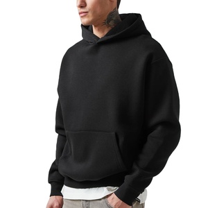 100% coton hommes sweats à capuche surdimensionnés impression personnalisée Logo broderie ODM approvisionnement épais poids lourd polaire XS taille - Product Image 1