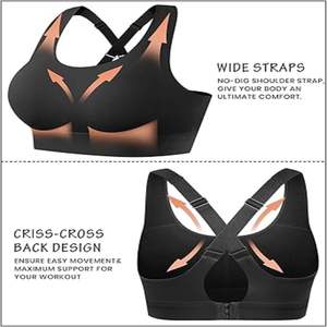 Sujetador Deportivo de Alta Calidad, Diseño Profesional, Spandex/Nailon, Sin Relleno, Sin Costuras, Transpirable, Ecológico, Antibacteriano - Product Image 4