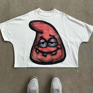 Camiseta de corte regular personalizada para hombre al por mayor 100% algodón de peso pesado transpirable recortada corta sólida cuello redondo Serigrafía - Product Image 4