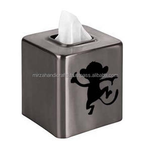 Toallitas de baño decorativas con Logo de mono, soporte para servilletas de papel, servilletas modernas, deslizador inferior - Product Image 1