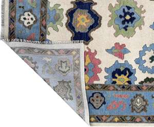 Hand <b>Tufted</b> Wool Ushak Design <b>Rugs</b> Customized High Quality Handspun Wool Premium Latex Backing Durable Washable Non-Slip Home - Product Image 6