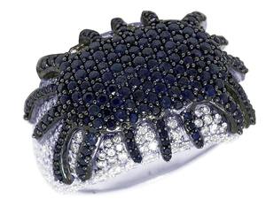 Anillo de lujo para hombre 925 Plata plateada IGI certificado VVS Moissanite azul blanco diseño boda fiesta Cruz personalizado Hip Hop - Product Image 3