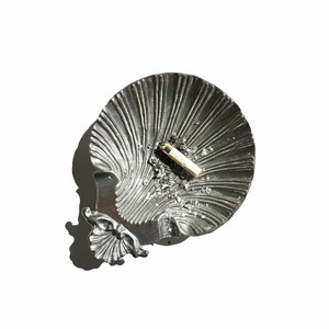 Cendrier en métal pour cigares, finition argent antique, cendrier carré avec motif floral gravé en feuille de tabac, 4 cigares, parfait pour la décoration de la maison - Product Image 6