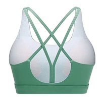Soutien-gorge de sport léger et respirant pour femme, sans couture, réversible, à maintien élevé, dos croisé, pour yoga et gym, grandes tailles, vente en gros
