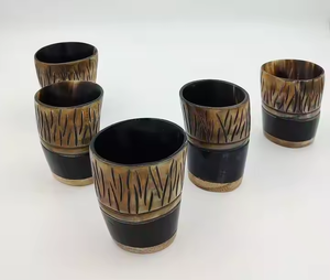 Verre de corne de buffle de haute qualité Utilisation de l'eau potable Viking Prix bas par l'artisanat en croissant - Product Image 3