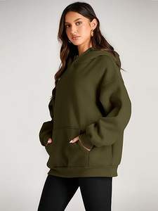 Moda reina mujeres sudaderas con capucha de gran tamaño sudaderas de lana otoño moda 2025 pulóver suéteres ropa de invierno - Product Image 2