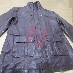 Genuine Sheep <b>Skin</b> Leather Women's Winter Jacket High Quality Custom Design Cotton Lining Women's Leather Jacket - Product Image 2