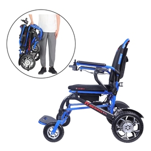 Silla de ruedas eléctrica plegable de tamaño estándar de aleación de aluminio - Product Image 1