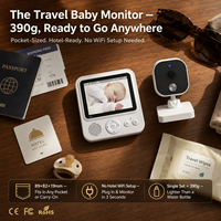Moniteur bébé 2,4 GHz FHSS 2,8 pouces ABM900, caméra vidéo intelligente de sécurité pour la nurserie, alarme de pleurs, communication bidirectionnelle, berceuses, surveillance de la température