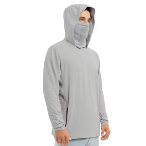 Sudadera CON CAPUCHA DE PESCA transpirable impermeable para hombre, diseño de protección solar de poliéster 100% personalizable - Product Image 2