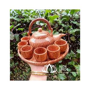 COCONUT <b>TEAPOT</b> <b>SET</b> - PRODUCT HOT SELLING FROM BLUE LOTUS FARM VIET NAM PRODUCT 100% ORIGINAL VIET NAM - Product Image 1