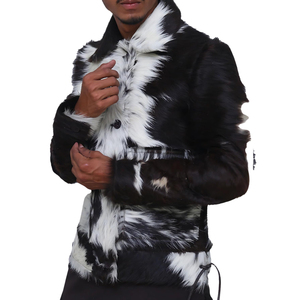 Veste en cuir de vache pour homme, vente chaude, style tendance pour l'hiver, veste en cuir de vache pour homme - Product Image 3