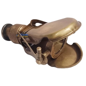 Handmade Antique Brass <b>Pocket</b> Monocular Hiking Camping Binocular Collectibles Folding Spyglass Maritime Nautical Gift - Product Image 1