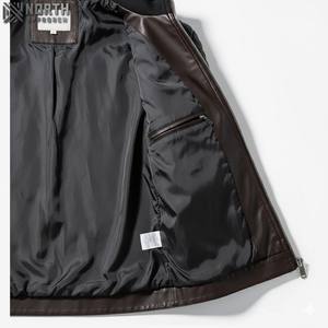 Vestes en cuir de haute qualité pour hommes, broderies décorées en gros des fabricants pakistanais, blouson aviateur personnalisé - Product Image 6