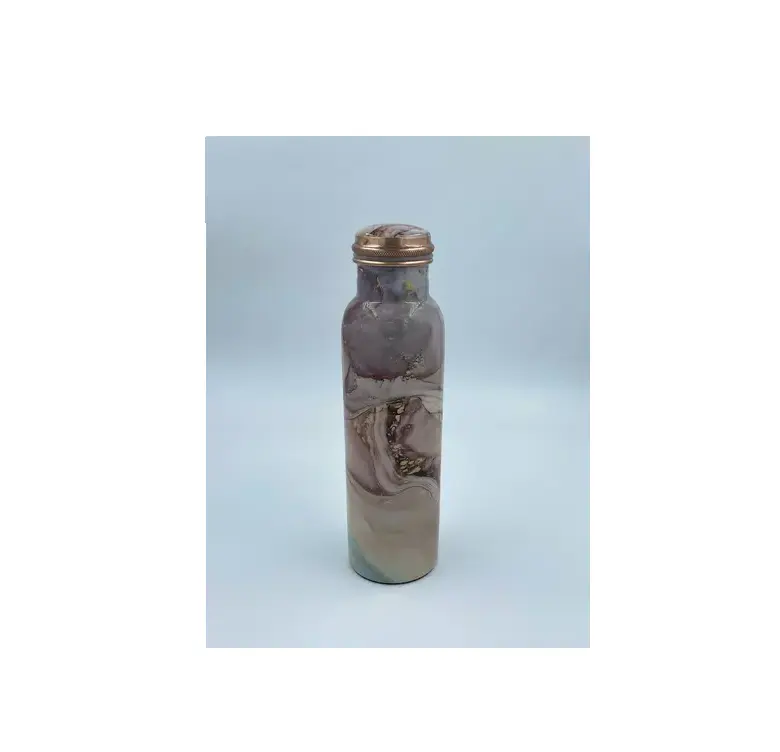 Nordic Design Copper Drinkware Bottle Handmade High Enamel Back To School Sports Drinking water Bottle Good For Health