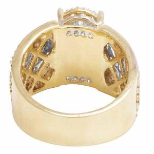 Elegante anillo de compromiso de diamantes de racimo de moissanita de plata 925, joyería nupcial de boda para mujer, tendencia de EE. UU. - Product Image 5