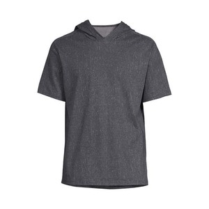 Camiseta con Capucha para Hombre, Corte Regular, Color Sólido, Tejido de Poliéster, Informal, para Verano - Product Image 4