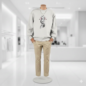 Sweat-shirt pour homme en coton mélangé de qualité supérieure, surdimensionné, 100% anti-rides, logo personnalisé en gros - Product Image 6