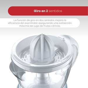 Exprimidor Bergner NATURALLY - 40W - Capacidad de 1.2 Litros - Arranque y Parada Automáticos - 2 Conos para 2 Tipos de Fruta - Product Image 2