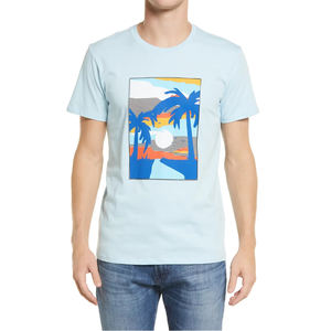 Camisetas de algodón 100% de peso pesado de alta calidad, camisetas lisas bordadas con estampado de gran tamaño, camisetas de talla grande para hombre - Product Image 1