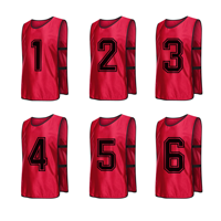 Chalecos de Entrenamiento de Fútbol Reversibles Estampados a Precio Económico, Chaleco de Fútbol Transpirable de Malla, Ecológico, Ligero y Antibacteriano