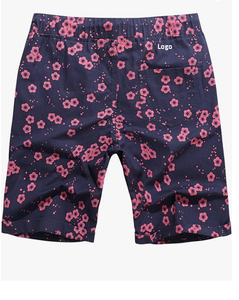 ขายส่งผู้ชายขนาดใหญ่และสูง Messenger Cargo สั้นผ้าฝ้าย 100% พิมพ์ขนาดปกติพร้อมเครื่องซักผ้าปิดปุ่มนําเข้า - Product Image 3