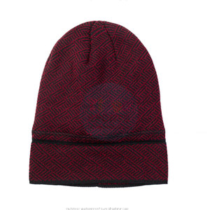 Wholesale Custom Logo Design 100% <b>Wool</b> Lightweight High Quality Warm Winter Knitted Jacquard Common <b>Beanies</b> Hats - Product Image 3