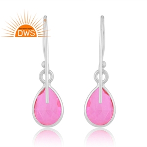 Pendientes colgantes de piedras preciosas de cuarzo Kunzite doblete de plata esterlina fina de la mejor calidad, fabricante de joyería personalizada - Product Image 4